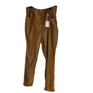 Good American faux suede pants